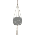 Hängeampel Makramee Cotton Pure 90 Natur 22 cm x 14 cm